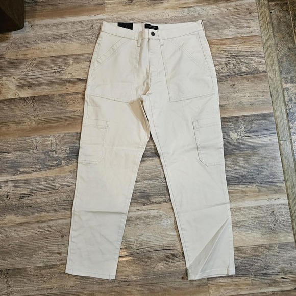 Banana Republic Jeans Womens 31/12 Ivory High‎ Rise Slim Leg Ankle Length - Picture 2 of 8
